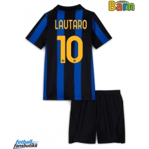 Inter Milan Lautaro Martinez #10 Hjemmedraktsett Barn 2026-27 Kortermet (+ Korte bukser)